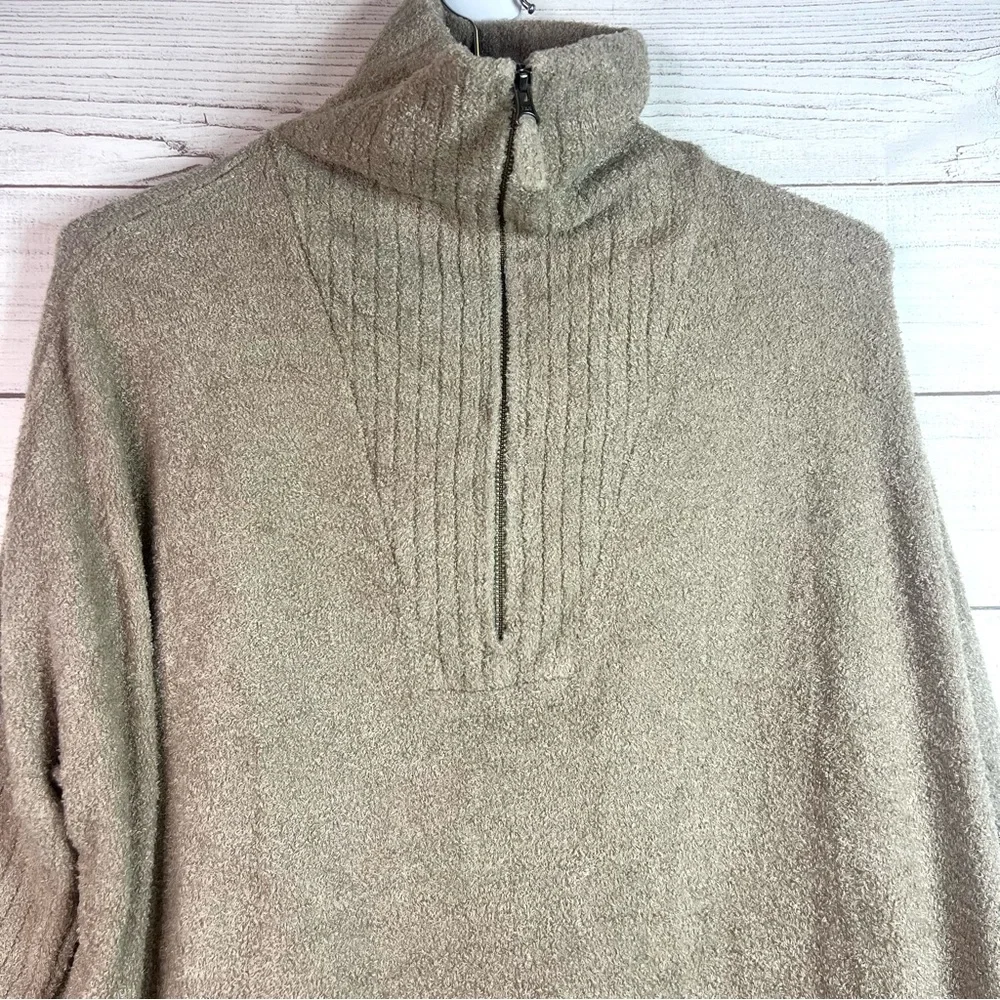 Barefoot Dreams Cozychic Lite Half Zip Poncho Quater Zip Loungewear Size S/M